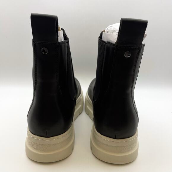 J/Slides Women's Riley Chelsea Boot Size 10 Black Leather Platform NIB - Picture 9 of 12